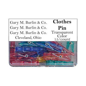 Gary Burlin - Plastic Clothes Pin - Assorted Colors (15 Pieces)