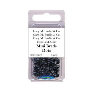 Gary Burlin - Metal Brads - Mini Dot - Black (100 Pieces)