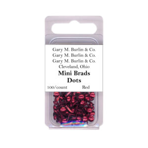 Gary Burlin - Metal Brads - Mini Dot - Red (100 Pieces)