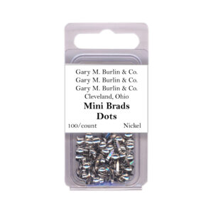 Gary Burlin - Metal Brads - Mini Dot - Nickel (100 Pieces)