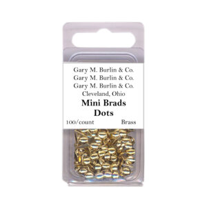Gary Burlin - Metal Brads - Mini Dot - Brass (100 Pieces)