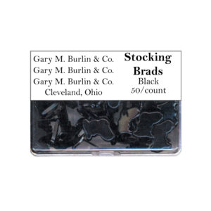 Gary Burlin - Metal Brads - Stocking - Black (50 Pieces)