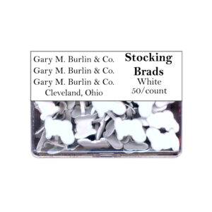 Gary Burlin - Metal Brads - Stocking - White (50 Pieces)