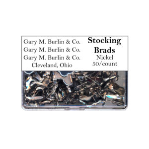 Gary Burlin - Metal Brads - Stocking - Nickel (50 Pieces)