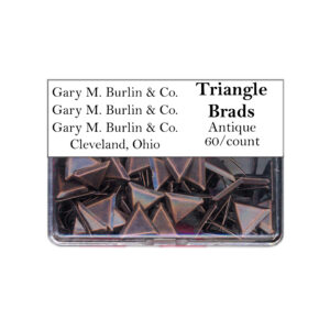 Gary Burlin - Metal Brads - Triangle - Antique (50 Pieces)