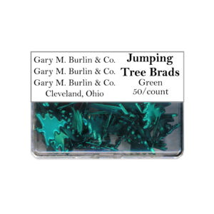 Gary Burlin - Metal Brads - Jumping Tree - Green (50 Pieces)