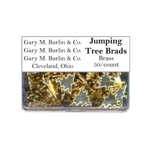 Gary Burlin - Metal Brads - Jumping Tree - Brass (50 Pieces)