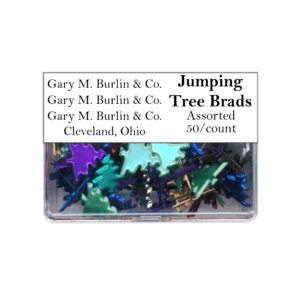 Gary Burlin - Metal Brads - Jumping Tree - Assorted Colors (50 Pieces)