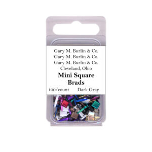 Gary Burlin - Metal Brads - Mini Square - Assorted Colors (100 Pieces)