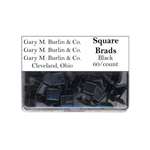 Gary Burlin - Metal Brads - Square - Black (60 Pieces)