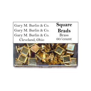 Gary Burlin - Metal Brads - Square - Brass (60 Pieces)
