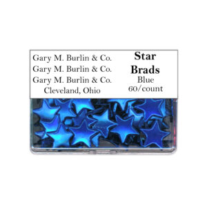 Gary Burlin - Metal Brads - Star - Blue (60 Pieces)
