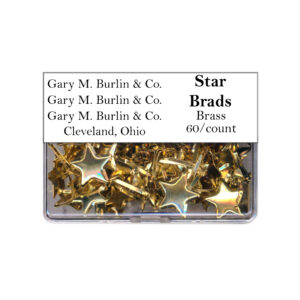 Gary Burlin - Metal Brads - Star - Brass (60 Pieces)