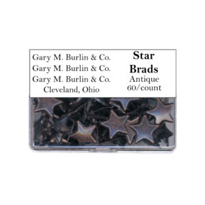 Gary Burlin - Metal Brads - Star - Antique (60 Pieces)