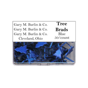 Gary Burlin - Metal Brads - Tree - Blue (50 Pieces)