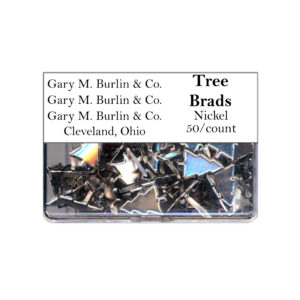 Gary Burlin - Metal Brads - Tree - Nickel (50 Pieces)