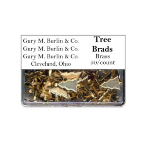 Gary Burlin - Metal Brads - Tree - Brass (50 Pieces)