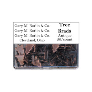 Gary Burlin - Metal Brads - Tree - Antique (50 Pieces)