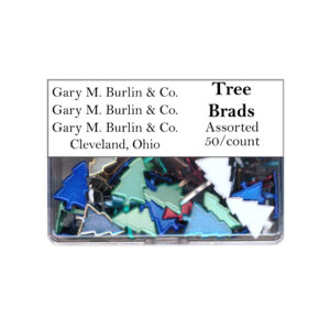 Gary Burlin - Metal Brads - Tree - Assorted Colors (50 Pieces)