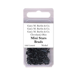Gary Burlin - Metal Brads - Mini Star - Black (100 Pieces)
