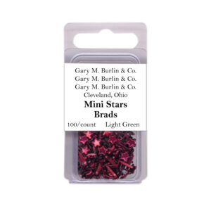 Gary Burlin - Metal Brads - Mini Star - Red (100 Pieces)
