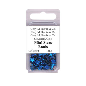 Gary Burlin - Metal Brads - Mini Star - Blue (100 Pieces)