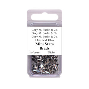 Gary Burlin - Metal Brads - Mini Star - Nickel (100 Pieces)