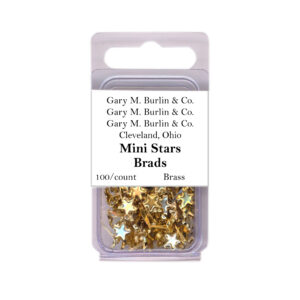 Gary Burlin - Metal Brads - Mini Star - Brass (100 Pieces)