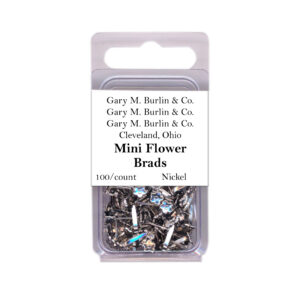Gary Burlin - Metal Brads - Mini Flower - Nickel (100 Pieces)