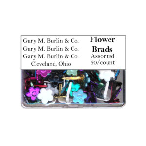 Gary Burlin - Metal Brads - Flower - Assorted (60 Pieces)