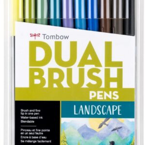 Tombow - Dual Brush Pen - Art Marker - Set - Landscape (10 Pieces)