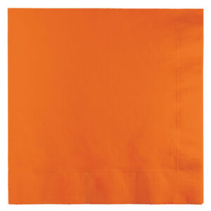 Beverage Napkin - Orange (50 Pieces)