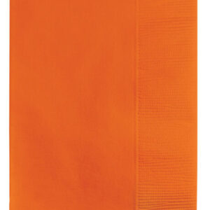 Guest/Dinner Napkin - Orange (50 Pieces)