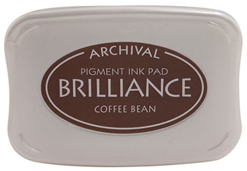 Tsukineko - Brilliance - Pigment Ink - Pad - Coffee Bean