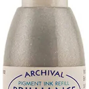 Tsukineko - Brilliance - Pigment Ink - Reinker - Starlite Silver