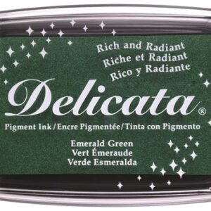 Tsukineko - Delicata - Metallic Pigment Ink Pad - Emerald Green