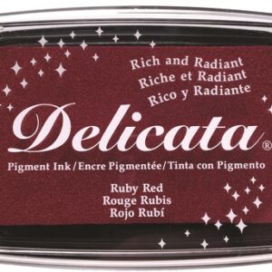 Tsukineko - Delicata - Metallic Pigment Ink Pad - Ruby Red