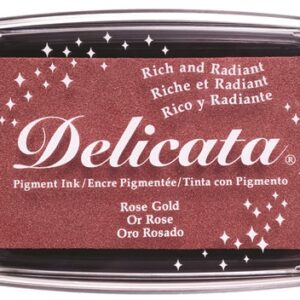 Tsukineko - Delicata - Metallic Pigment Ink Pad - Rose Gold