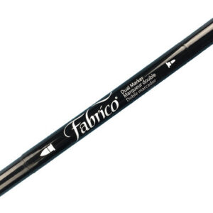 Tsukineko - Fabrico - Dual-Tip Fabric Marker - Real Black