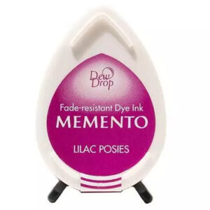 Tsukineko - Memento - Fade Resistant Dye Ink - Dew Drop - Lilac Posies