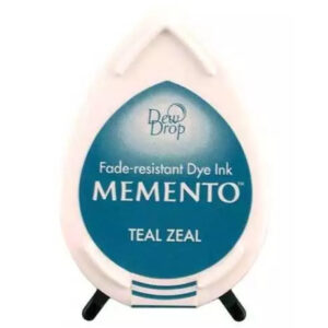 Tsukineko - Memento - Fade Resistant Dye Ink - Dew Drop - Teal Zeal
