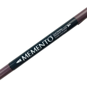 Tsukineko - Memento - Fade Resistant Dye Ink - Dual-Tip Marker - Elderberry