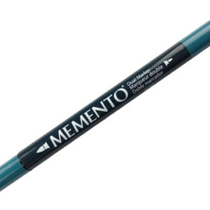 Tsukineko - Memento - Fade Resistant Dye Ink - Dual-Tip Marker - Teal Zeal