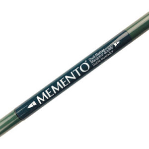 Tsukineko - Memento - Fade Resistant Dye Ink - Dual-Tip Marker - Northern Pine