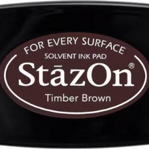 Tsukineko - StazOn - Solvent Ink - Pad - Timber Brown