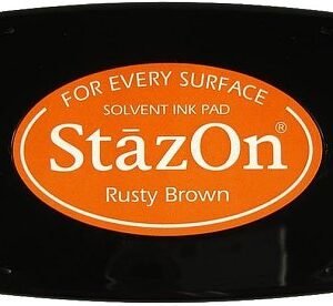 Tsukineko - StazOn - Solvent Ink - Pad - Rusty Brown
