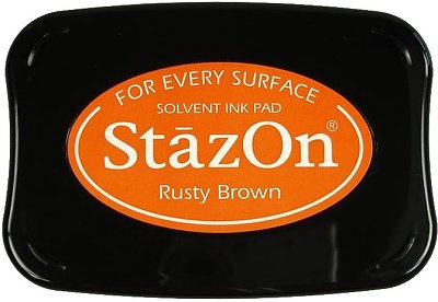 Tsukineko - StazOn - Solvent Ink - Pad - Rusty Brown