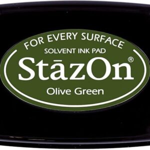 Tsukineko - StazOn - Solvent Ink - Pad - Olive Green
