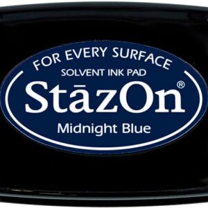 Tsukineko - StazOn - Solvent Ink - Pad - Midnight Blue