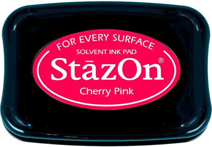 Tsukineko - StazOn - Solvent Ink - Pad - Cherry Pink